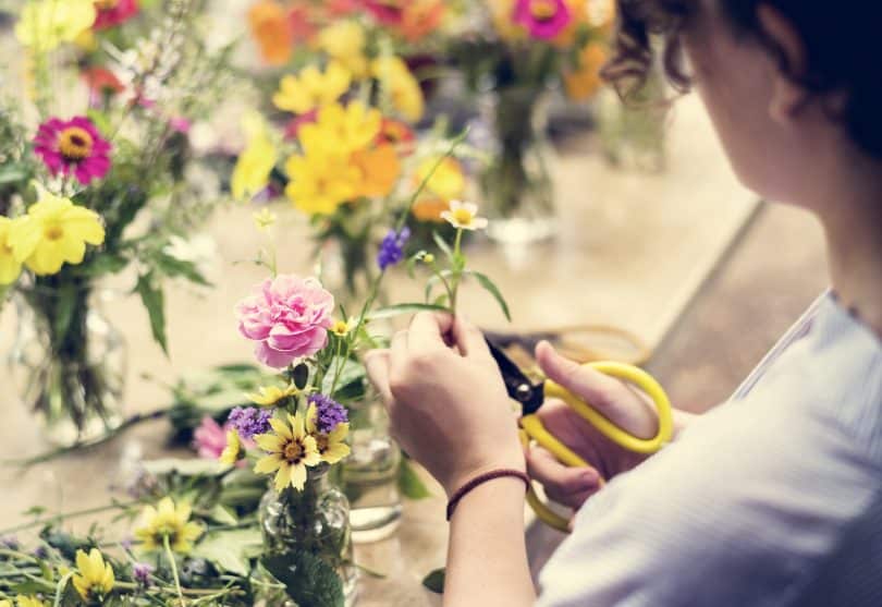 What is floristry? Floristry is the production and trade of flowers and is most commonly associated with beautifully arranged displays of flowers.