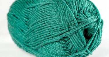 A picture of green yarn