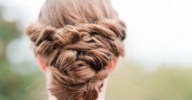 a picture of braided bun