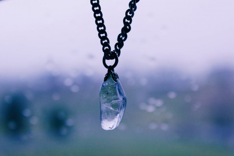 healing crystal necklace