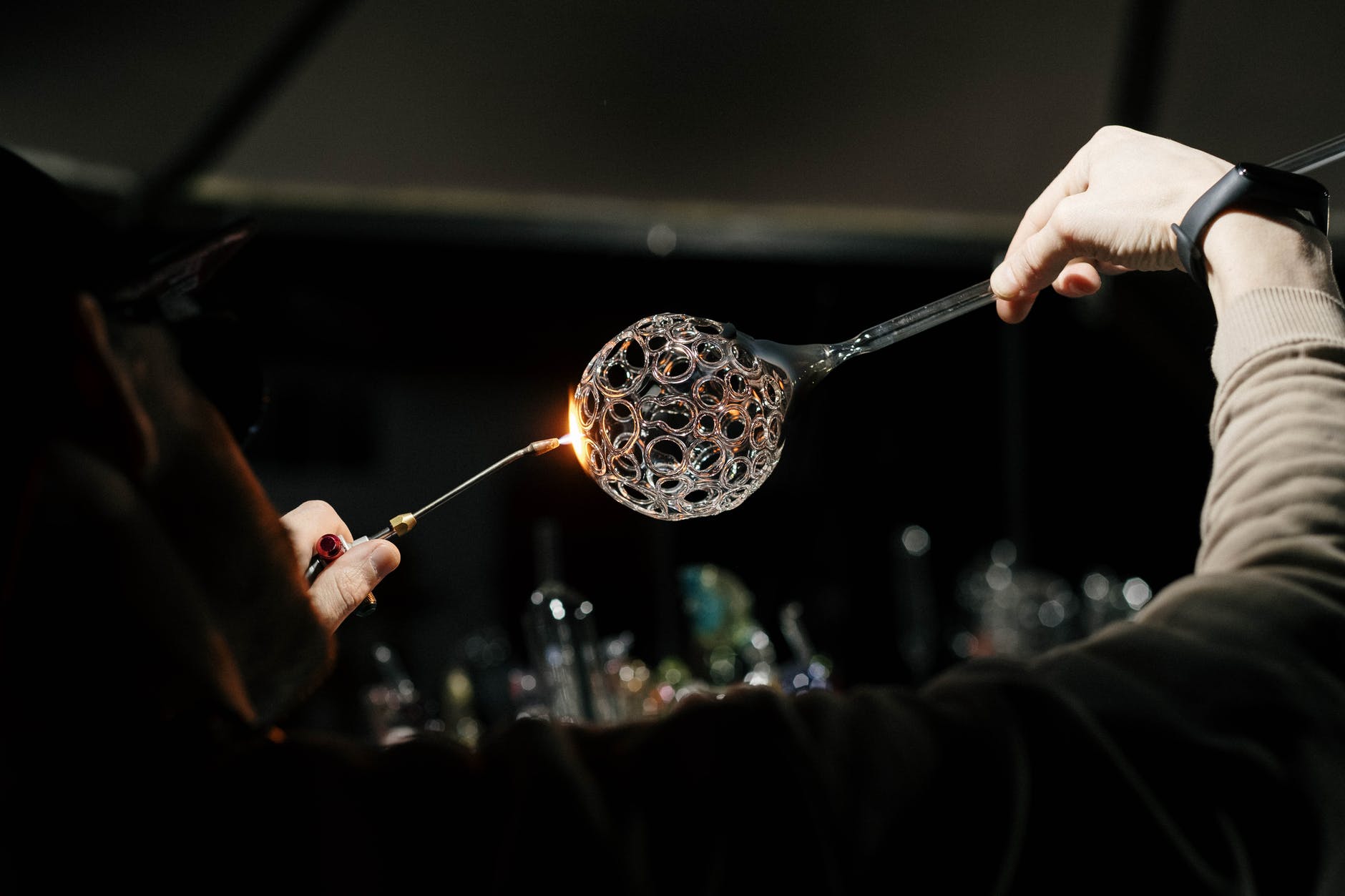 art of glass blowing