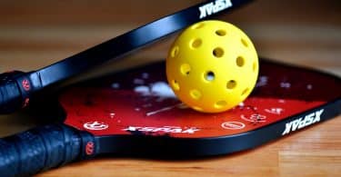 playing pickleball